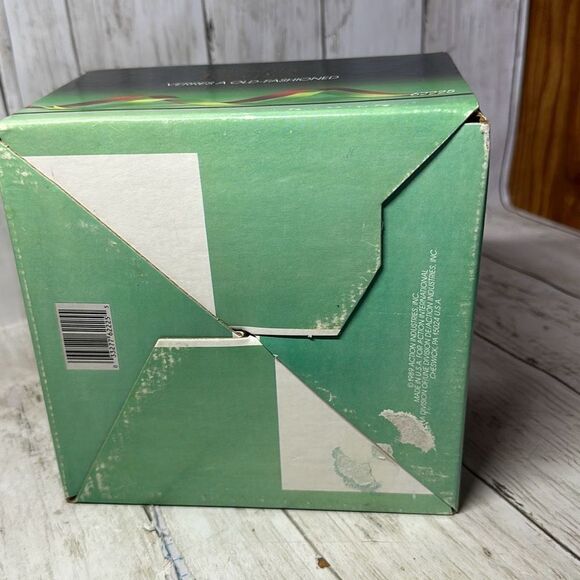 Vintage Christmas Treasure Old Fashioned Whiskey Glasses Set 4 NOS 1989 VTG - Picture 3 of 7